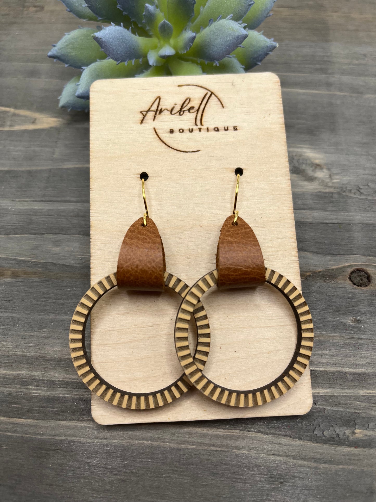 Striped Wood Hoops