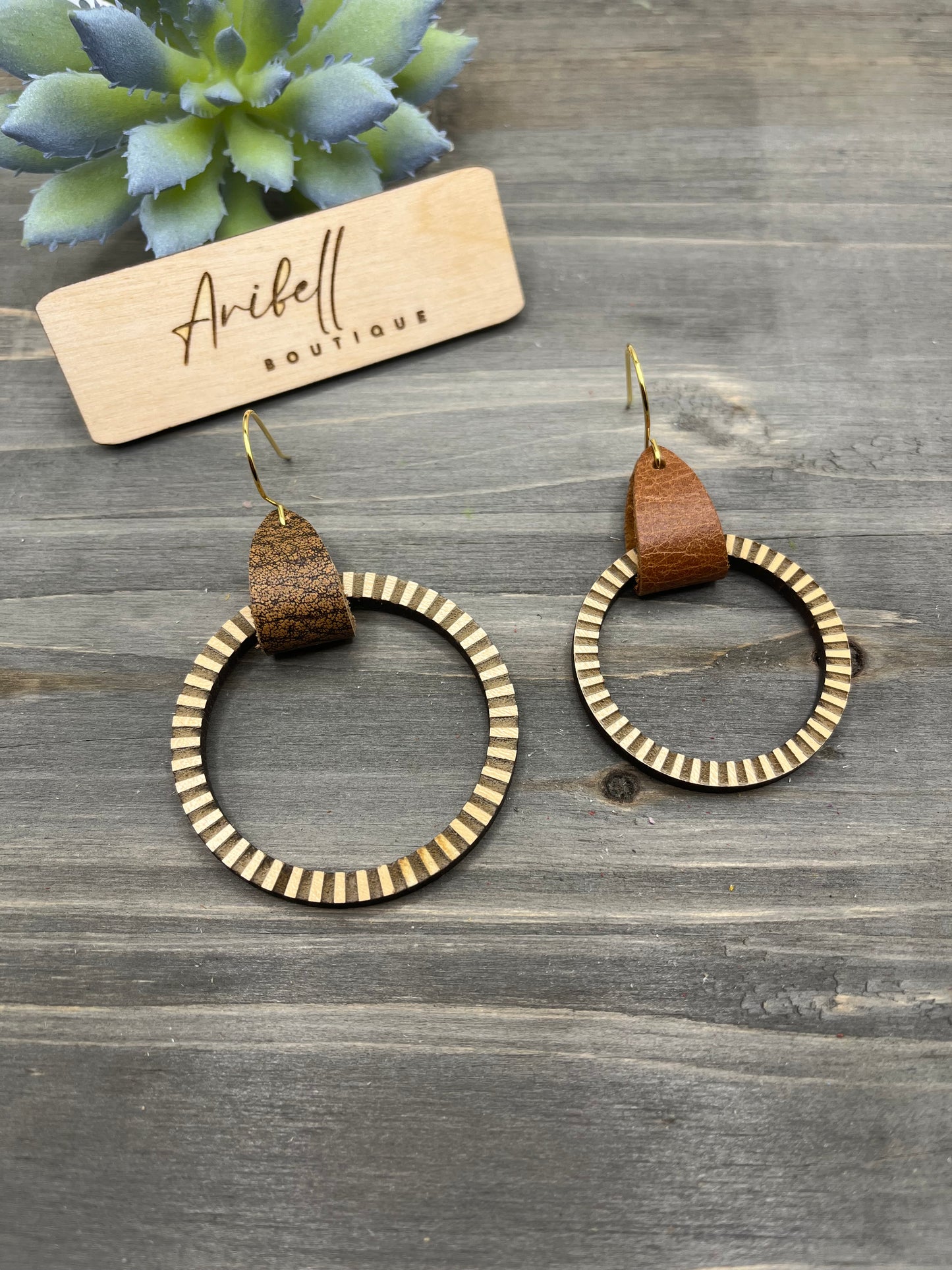 Striped Wood Hoops