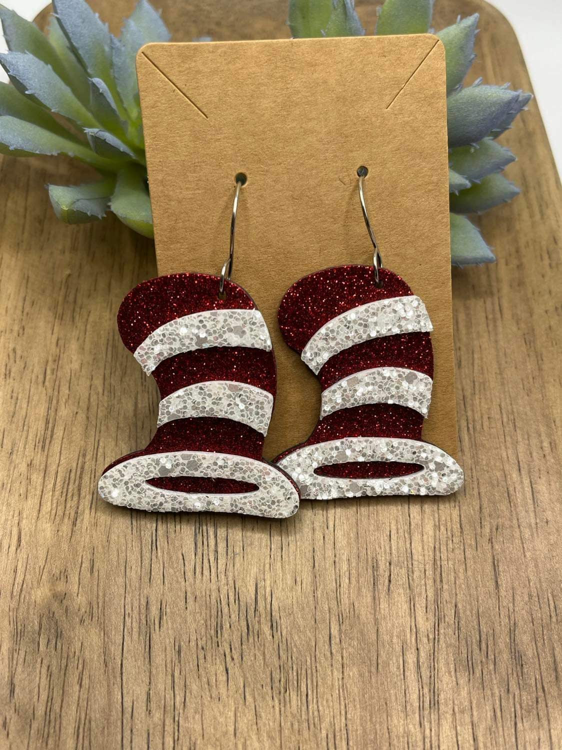 Cat in the Hat Earring